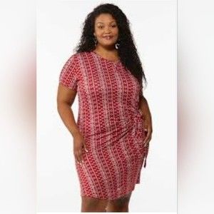 New Cato Live Well Active dress XL activewear sleeveless red floral paisley